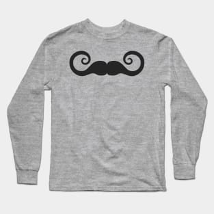 Curly Mustache Long Sleeve T-Shirt